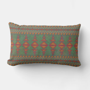 Coussin Rectangle Conception géométrique verte de l'armoise du Sud-O