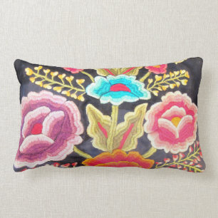 Coussin Rectangle Conception mexicaine de broderie