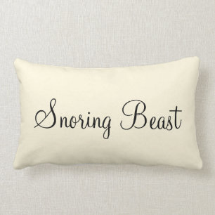 Coussin Rectangle Conception personnalisée du texte "Snoring Beast"