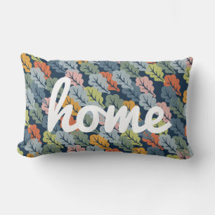 Coussin Rectangle Conception rustique de bienvenue avec Feuilles à m