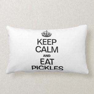 COUSSIN RECTANGLE CONSERVEZ LE CALME ET MANGEZ DES CHICKES