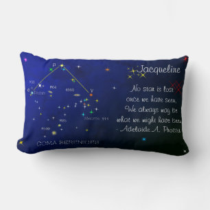 Coussin Rectangle Constellation de l'hémisphère nord Coma Berenices