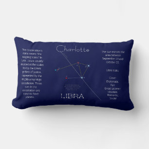 Coussin Rectangle Constellation du zodiaque Balance Drôle Unique