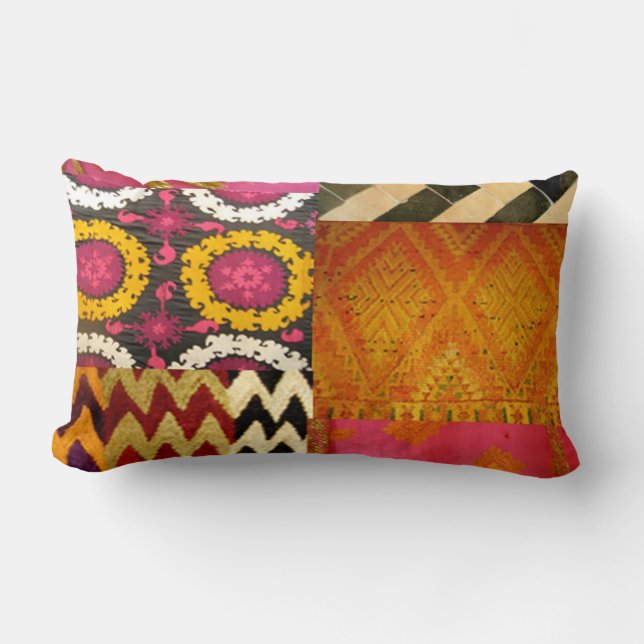Coussin Rectangle Contemporain : Art pop africain (Recto)