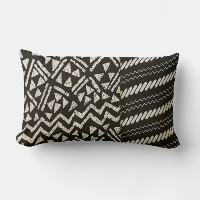 Coussin Rectangle Contemporain : Design de style africain (Recto)