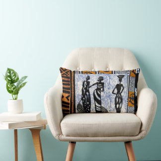 Coussin Rectangle Contemporain : Design de style africain