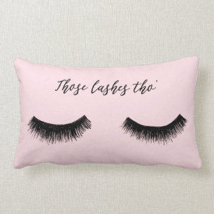 Coussin Rectangle Conversation Lash - Ces Lashes Tho'