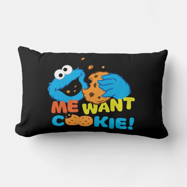 Coussin Rectangle Cookie veut un cookie (Recto)