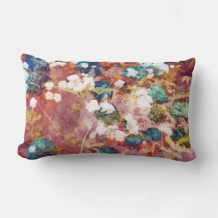Coussin Rectangle Cool, art tendance de motif fleuri romantique