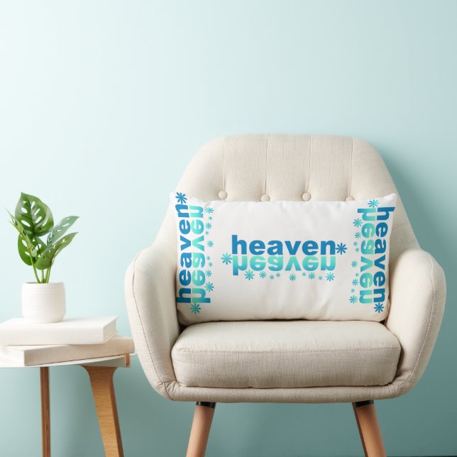 Coussin Rectangle Cool céleste (Chaise)