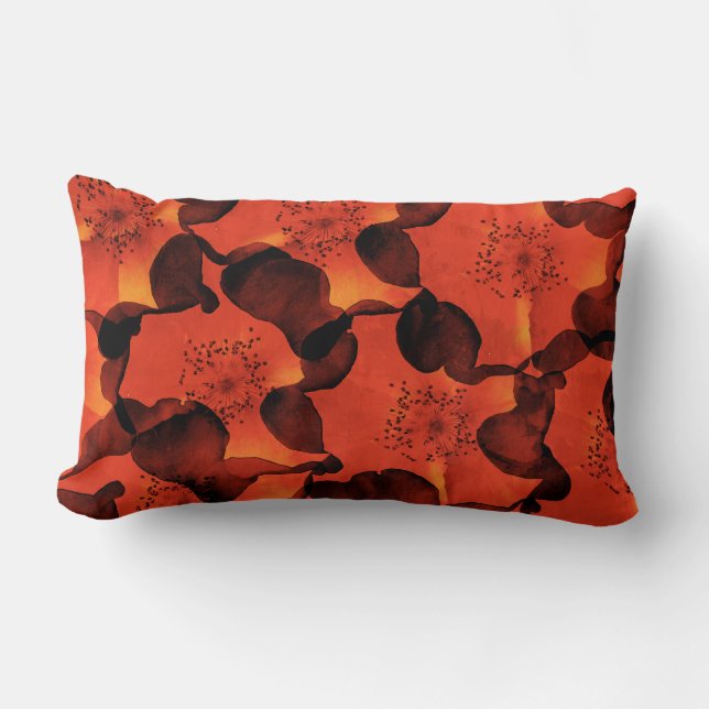 Coussin Rectangle Cool, tendance, unique art numérique de motif de f (Recto)