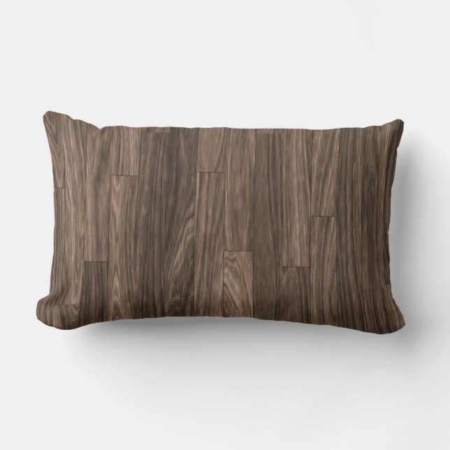 Coussin Rectangle Copie en bois de grain, motif en bois de grain, (Recto)