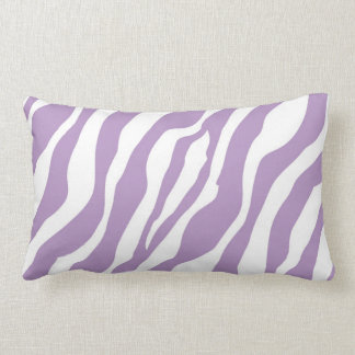 Coussin Rectangle Copie pourpre sauvage Girly de zèbre