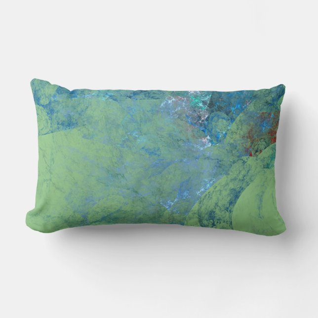 Coussin Rectangle Coque Abstrait Opal Bleu pour RAZR (Recto)