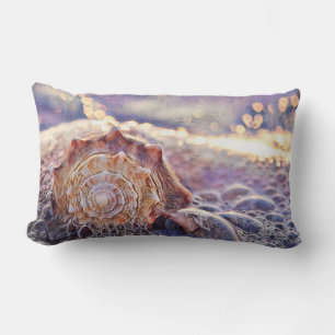 Coussin Rectangle Coquillage pourpre dans la peinture marine