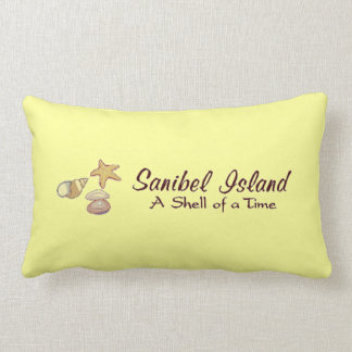 Coussin Rectangle Coquilles d'île de Sanibel, la Floride