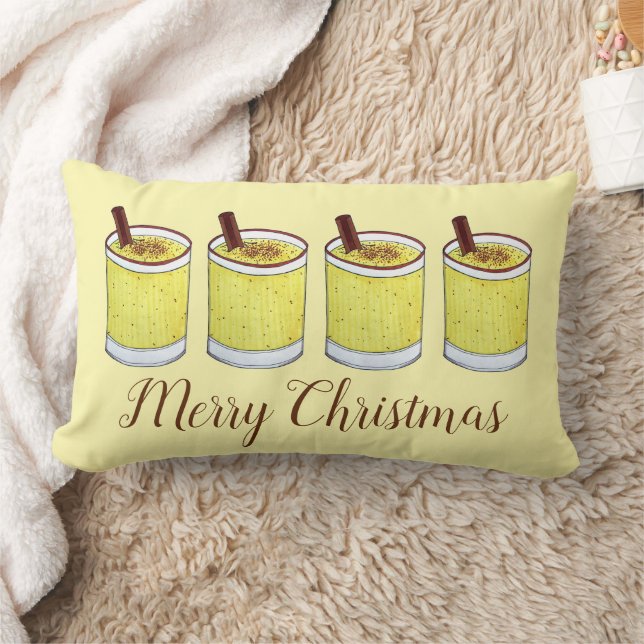 Coussin Rectangle Coquito Puerto Rican Eggnog Boire Joyeux Noël (Couverture)