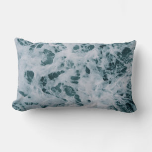 Coussin Rectangle Corps d'eau et de mousses de mer