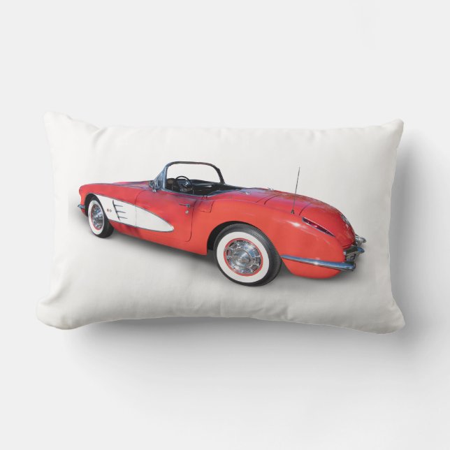 Coussin Rectangle Corvette vintage 1960 (Recto)