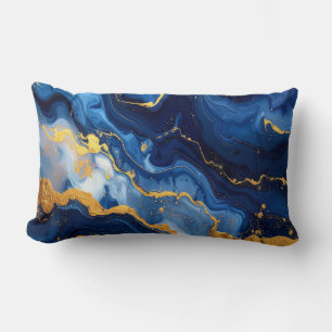 Coussin Rectangle Cosmic Night Marble Abstract Cushion