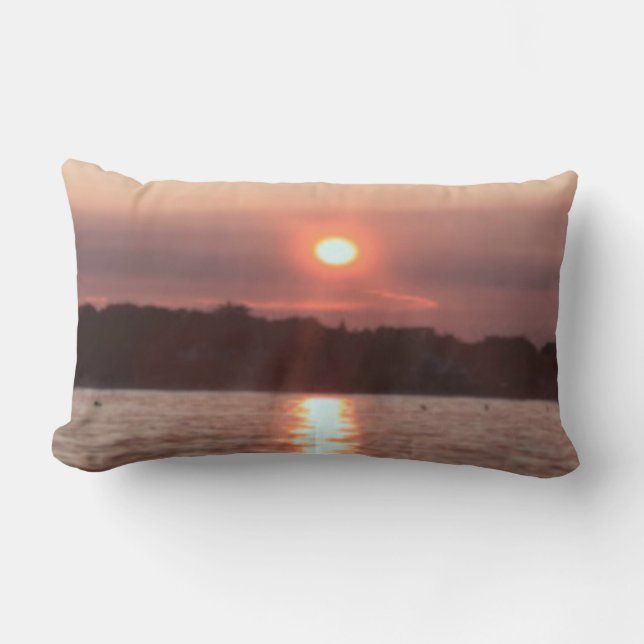 Coussin Rectangle Coucher de soleil (Recto)