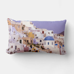 Coussin Rectangle Coucher de soleil à Oia, Santorin 2