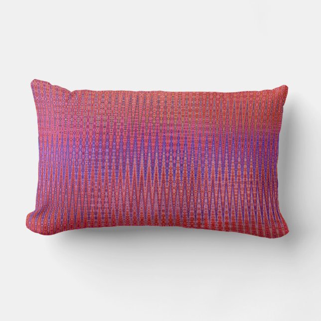 Coussin Rectangle Coucher de soleil de Zigzag (Recto)