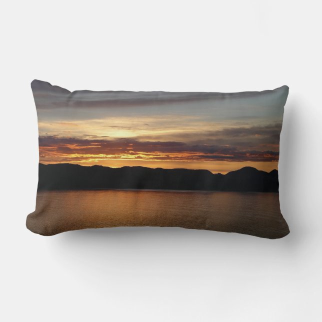 Coussin Rectangle Coucher de soleil en Alaska II Photographie de l'A (Recto)