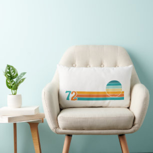 Coussin Rectangle Coucher de soleil rétro 72