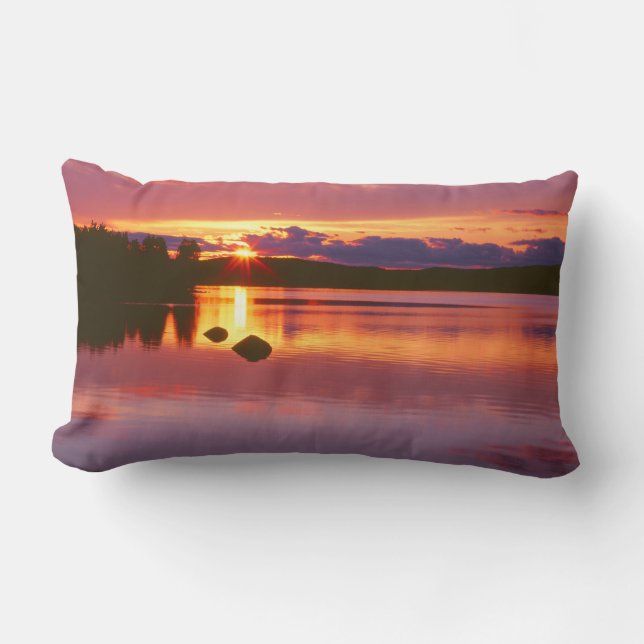 Coussin Rectangle Coucher de soleil sur la baie Alexander (Recto)
