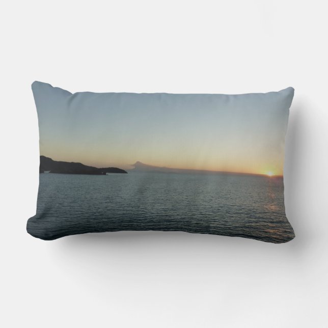 Coussin Rectangle Coucher de soleil sur la mer de l'île Antigua II (Recto)