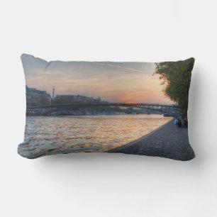 Coussin Rectangle Coucher de soleil sur la Seine
