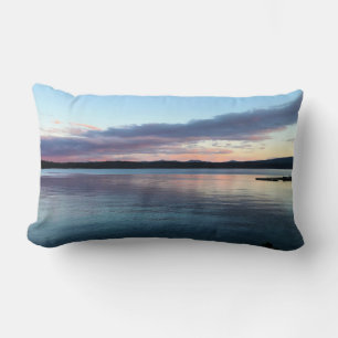 Coussin Rectangle Coucher de soleil sur le lac Crescent, OR