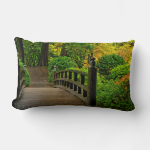 Coussin Rectangle Couleur d'automne, jardin japonais de Portland