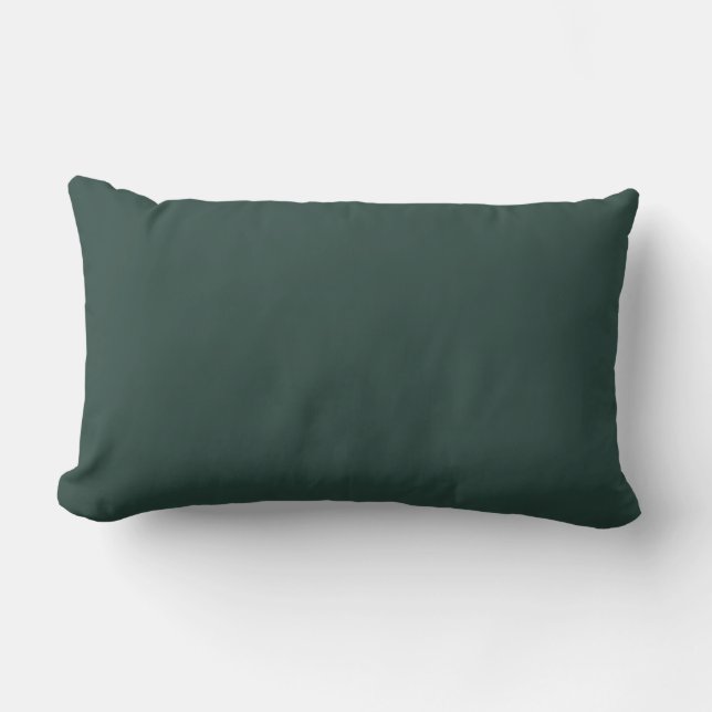 Coussin Rectangle Couleur solide vert chasseur (Recto)