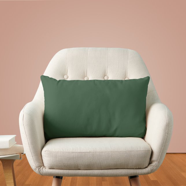 Coussin Rectangle Couleur solide vert émeraude foncé (Créateur téléchargé)
