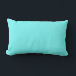 Coussin Rectangle Couleur uni bleu turquoise clair<br><div class="desc">Modèle Personnalisé Pour Accentuation Décorative Jeu d'Oreiller - Coussins Customisés. Personnalisez avec votre propre nom, motif, design, devis, monogramme ou photo. Utilisez nos modèles cool, oeuvres d'art, photos, graphiques et illustrations, puis ajoutez des noms, du texte, des guillemets et des monogrammes pour créer votre propre oreiller de lancement. Cliquez sur...</div>