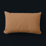 Coussin Rectangle Couleur uni cuivre<br><div class="desc">La couleur du cuivre est un rouge-brun profond et chaud. Souvent présent dans la nature, surtout dans les roches et le sol. Hex# AE703F Copper a une relation forte et dynamique avec le luxe et la richesse. C'est un choix idéal pour ajouter une touche de sophistication à tout look ou...</div>