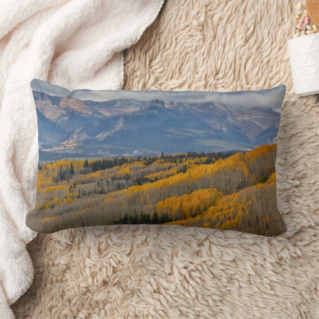 Coussin Rectangle Couleurs d'automne sur les bosquets de trembles (Couverture)
