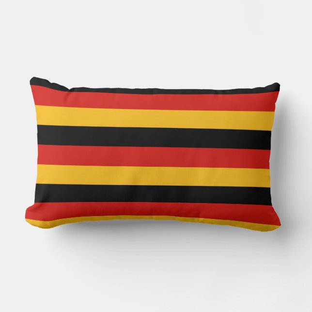 COUSSIN RECTANGLE COULEURS DE DRAPEAUX ALLEMANDS (Recto)