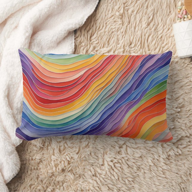 Coussin Rectangle Couleurs de l'arc-en-ciel (Couverture)