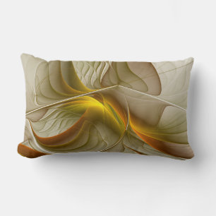 Coussin Rectangle Couleurs de métaux précieux, art fractal abstrait