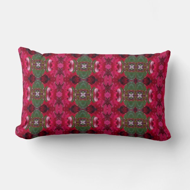 Coussin Rectangle Couleurs de Noël Kaleidoscope (Recto)
