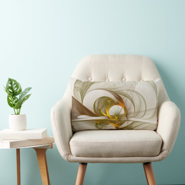 Coussin Rectangle Couleurs Métalliques Précieuses Abstraites Moderne (Chaise)
