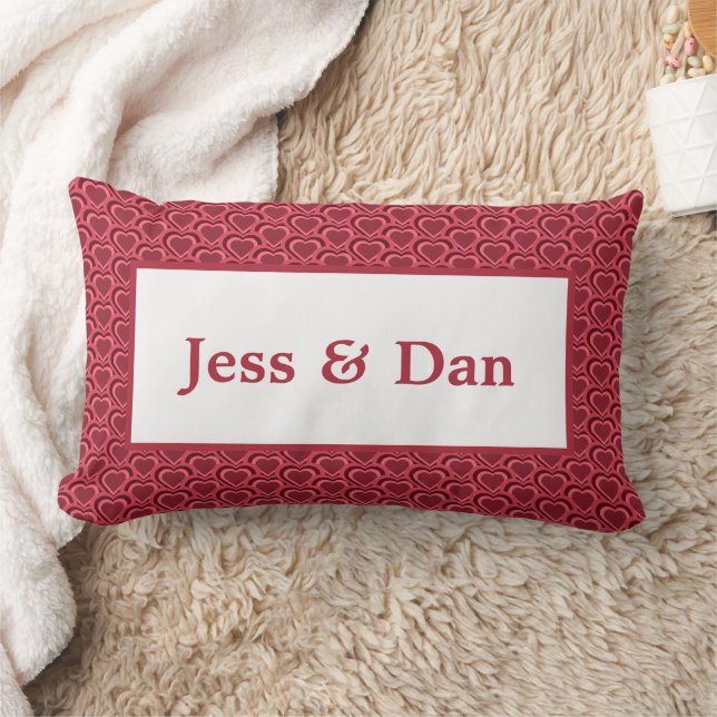 Coussin Rectangle Couple du coeur (Couverture)