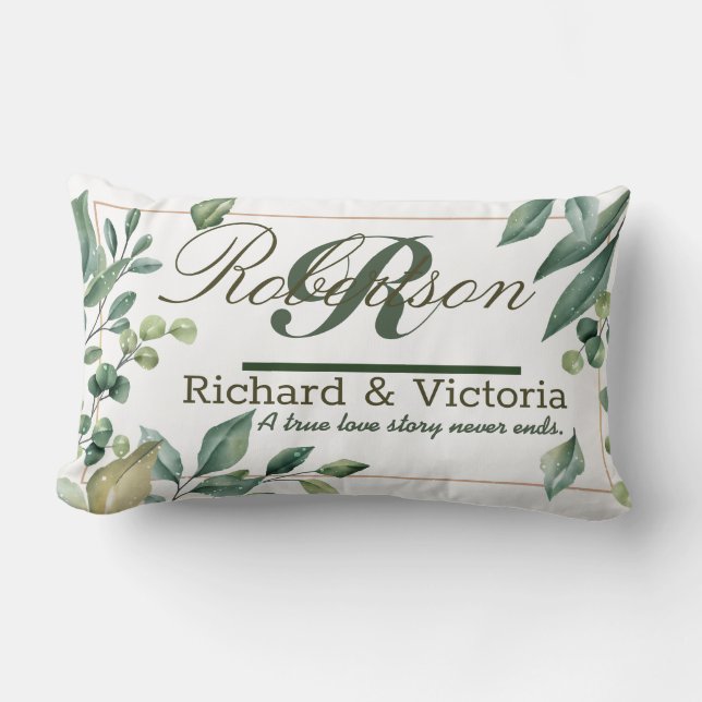 Coussin Rectangle Couple Heather Flowers Corolla Feuillage Feuilles (Recto)