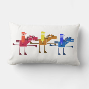 Coussin Rectangle courses de chevaux