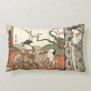 Coussin Rectangle Courtesin Bed With A Client ukiyo-e woblock