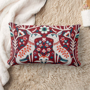 Coussin Rectangle Couvercle d'oreiller brodé d'inspiration nordique