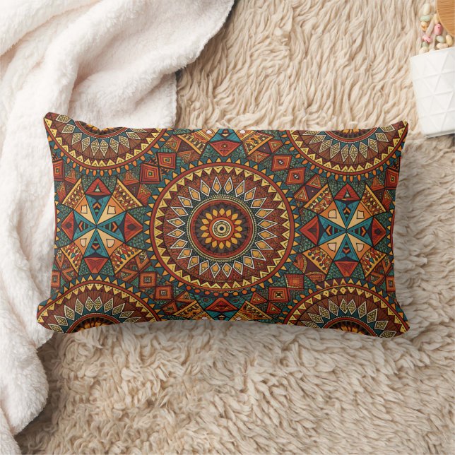 Coussin Rectangle Couverture d'oreiller géométrique inspirée par l'A (Couverture)